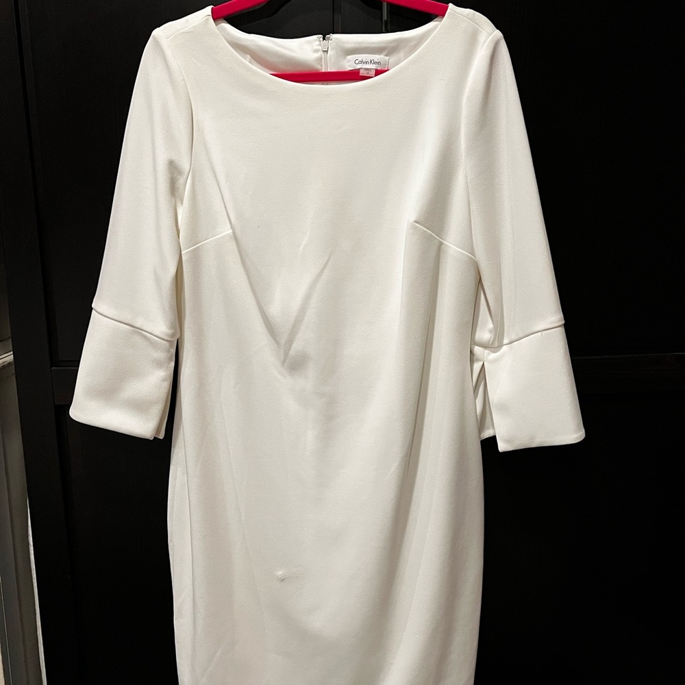 Calvin Klein Timeless  3/4 Sleeve Sheath Dress